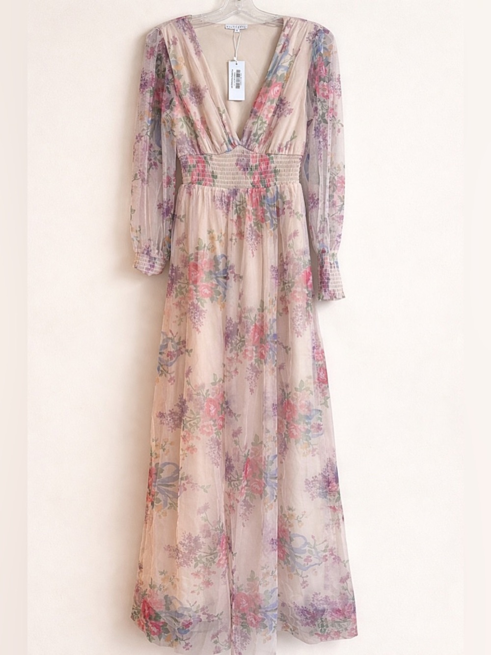 Baltic Born Layla Tulle Maxi Dress – Romantic Floral | Size Small | NWT